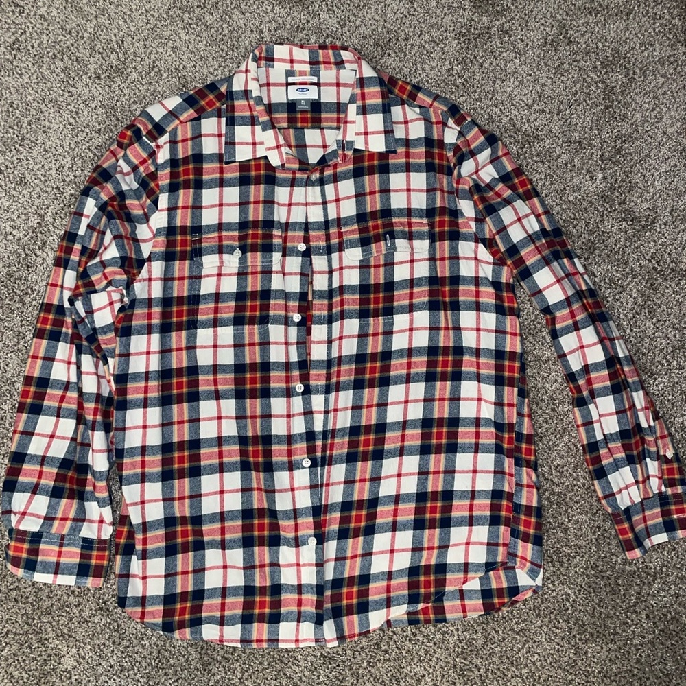 Lightly worn Old Navy flannel button up